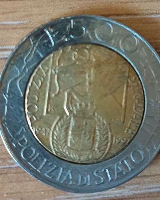 500 lire Polizia di stato 1997