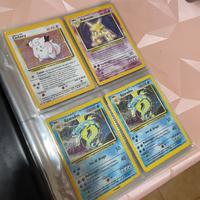 Lotto carte pokèmon set base old vintage