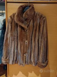 giubbino  cappotto visone reversibile 