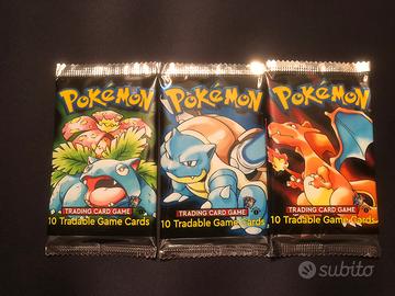 Bustine pokemon set base REPRO ENG