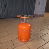 Fornello con bombola 