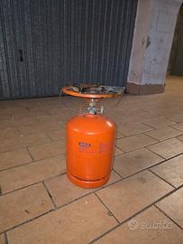 Fornello con bombola 