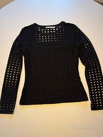 Alexander Wang maglia nera traforata