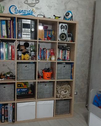 Libreria Kallax 182x182 - 4 vani per 4 - ROVERE