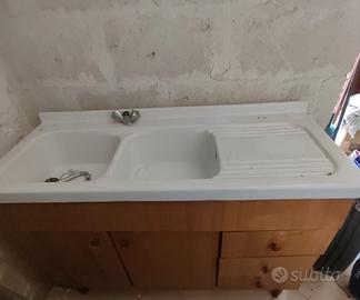 Lavandino cucina con mobile+mobiletto