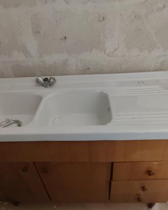 Lavandino cucina con mobile+mobiletto