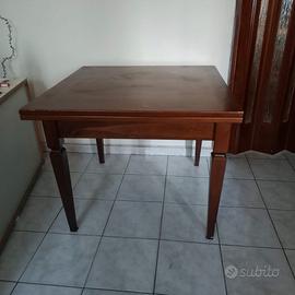 tavolo quadrato allungabile a libro in legno masse