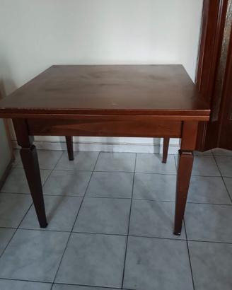 tavolo quadrato allungabile a libro in legno masse