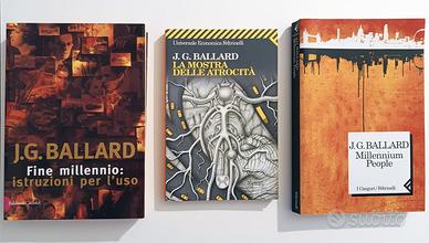 3 libri, anche separatamente, di  J.G. Ballard