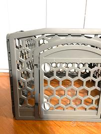 Recinto cani piccola taglia grigio scuro