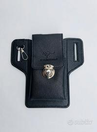 Custodia da cintura in ecopelle nero