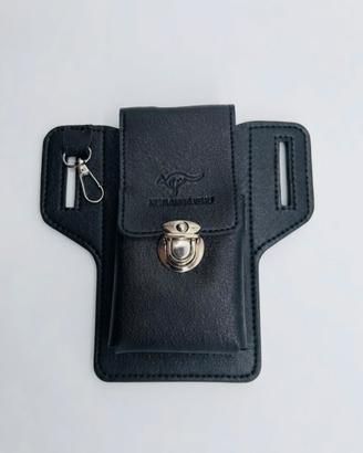 Custodia da cintura in ecopelle nero