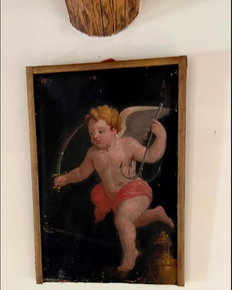 daVILLAveneta900anticoDIPINTO"PUTTO/CUPIDO"secXVII