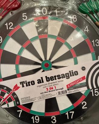 Tiro al bersaglio con 6 freccette, punta in ferro