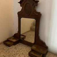 Specchiera d’epoca in legno