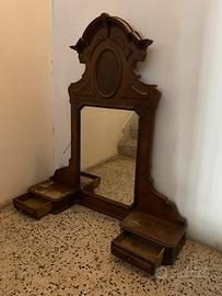 Specchiera d’epoca in legno