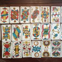 carte da gioco tarocco piemontese vintage 