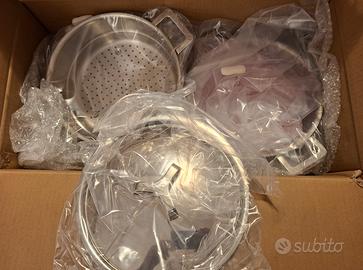 Pentola Alessi in Acciao Inox 5 litri con Castello