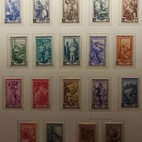 REPUBBLICA ANNATA 1950 Nuovi/Linguellati 37 valori