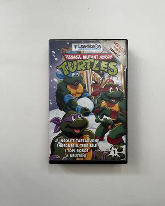 Tartarughe Ninja n.1 VHS LaserVision 1991 in lire