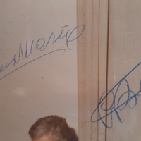 Autografi Gino Bartali e Maria Canins ciclismo