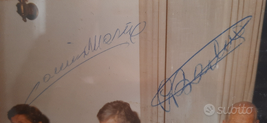 Autografi Gino Bartali e Maria Canins ciclismo