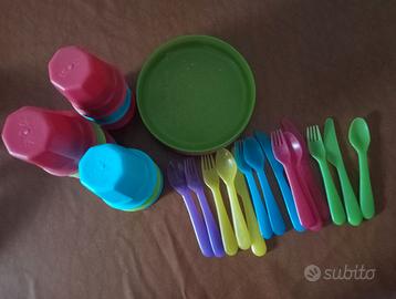 Set pic nic campeggio o stoviglie per bambini