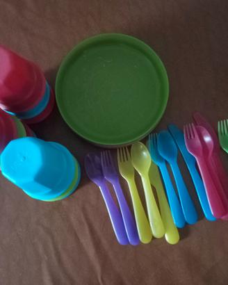 Set pic nic campeggio o stoviglie per bambini