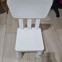 Tavolino e sedia bambini ikea
