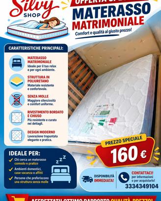 🛏️  – MATERASSO MATRIMONIALE 🛏️