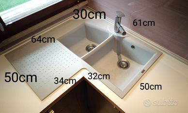 Lavello Franke doppia vasca  in Fragranite