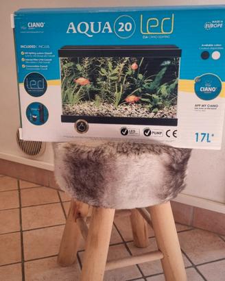 Acquario per pesci in vetro 17L