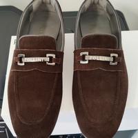 POLLINI - MOCASSINO SCAMOSCIATO CON MORSETTO - 43