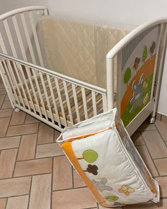 Lettino Pali neonato con piancheria