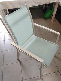 set tavolo sedie da giardino in alluminio 