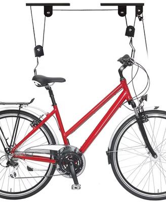 ganci a soffitto portabici 