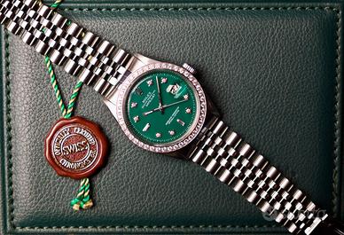 Rolex Datejust Ref. 1601 Green Dial Diamond