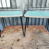 Coppia panche vintage modernariato design comodini
