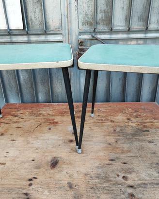 Coppia panche vintage modernariato design comodini
