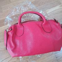 borsa Tosca rossa pelleMama Milano  nuova