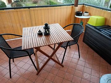 TAVOLINO PIEGHEVOLE IN LEGNO DA GIARDINO