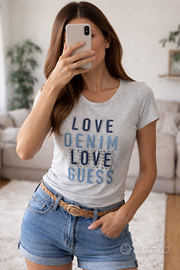 T-shirt Guess con borchiette taglia S donna