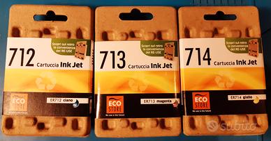 Cartucce Inkjet 712-713-714 Ciano-Magenta-Giallo