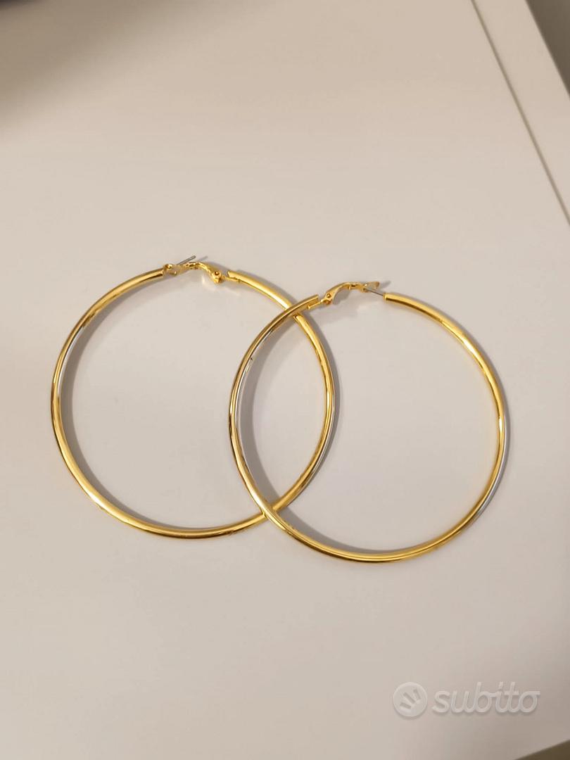 Yumay Jewellery Orecchini A Cerchio Attorcigliati A 3 Strati In