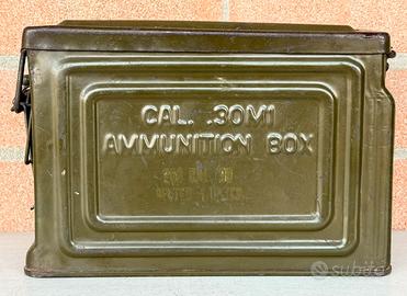 Cassetta US nastri Browning cal.30 seconda guerra.