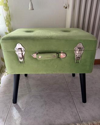 Pouf contenitore in stile retrò