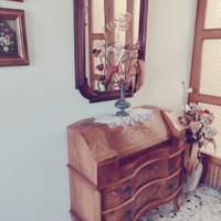Trumeau secretaire in noce con specchiera