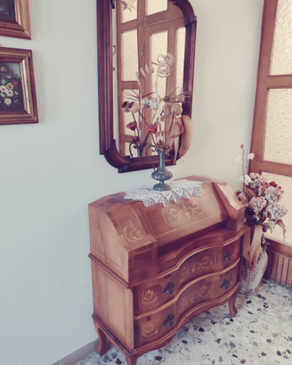 Trumeau secretaire in noce con specchiera