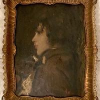Copia d'autore olio su tavola da Antonio Mancini