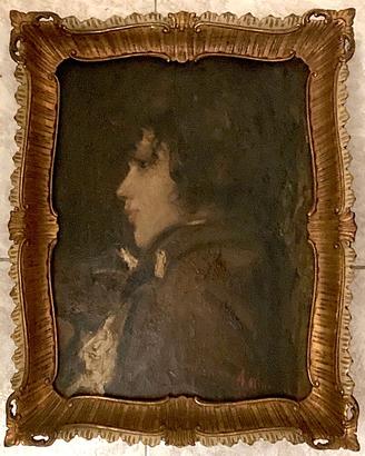 Olio su tavola da Antonio Mancini - Copia d'autore